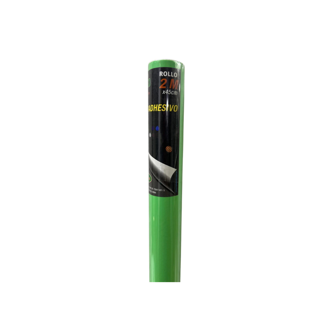 ROLLO PAPEL CONTACT ADHESIVO 45CM X 2MTS VERDE CLARO PASTEL