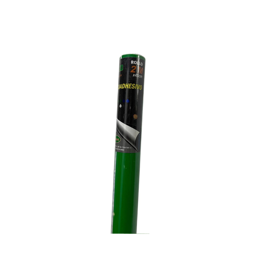 ROLLO PAPEL CONTACT ADHESIVO 45CM X 2MTS VERDE MEDIO
