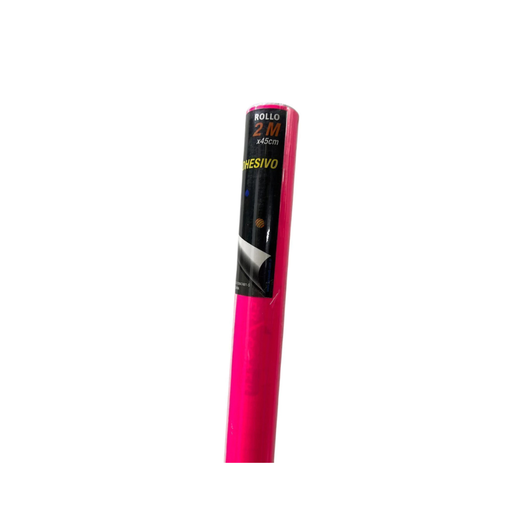 ROLLO PAPEL CONTACT ADHESIVO 45CM X 2MTS FUCSIA NEON