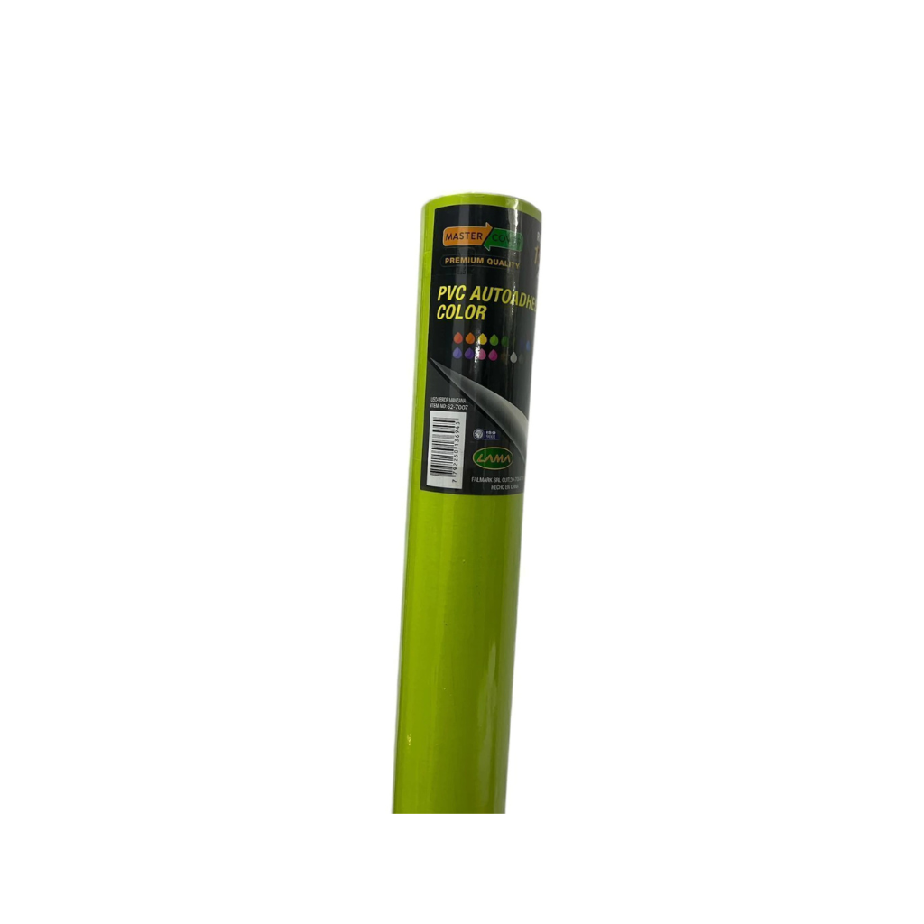 ROLLO PAPEL CONTACT ADHESIVO LISO 45CM X 10MTS VERDE MANZANA