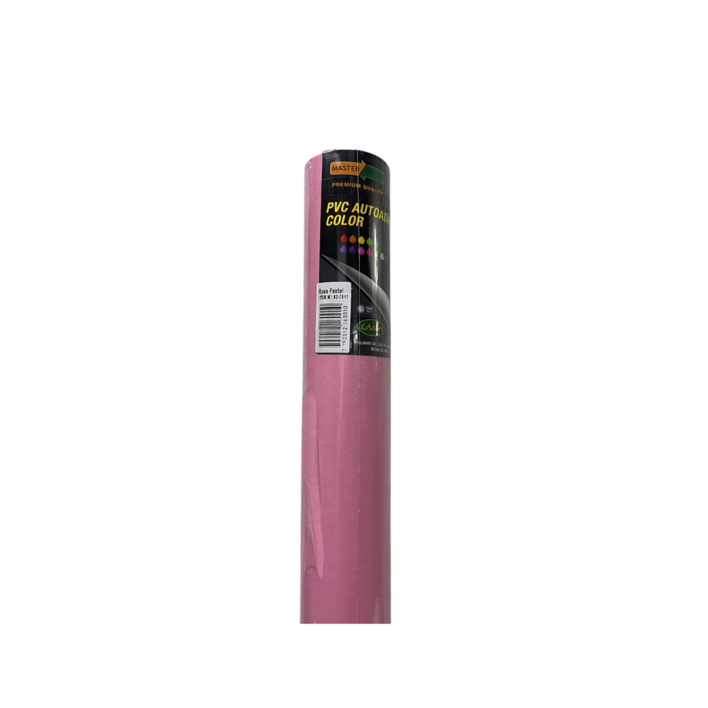 ROLLO PAPEL CONTACT ADHESIVO LISO 45CM X 10MTS ROSA PASTEL