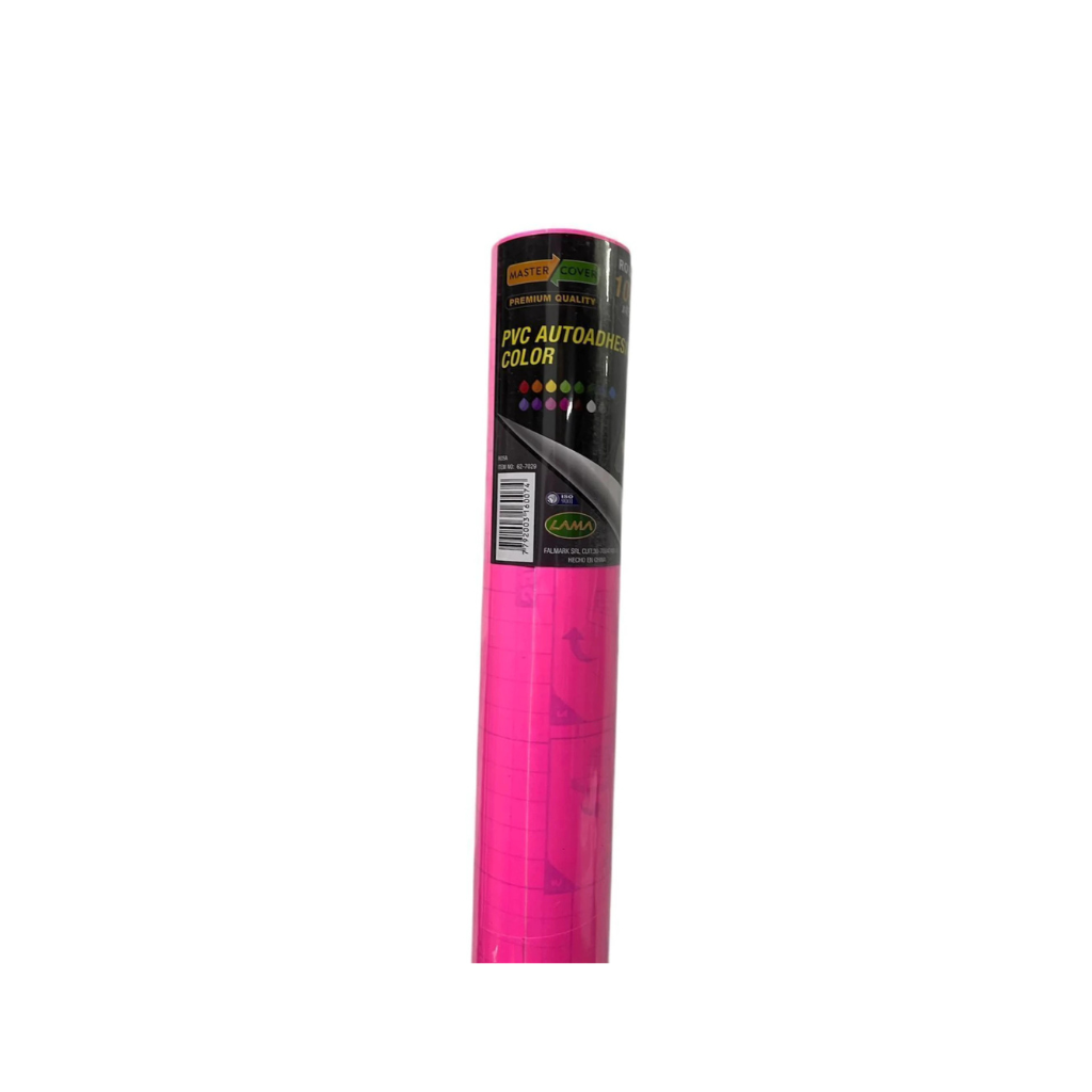 ROLLO PAPEL CONTACT ADHESIVO LISO 45CM X 10MTS ROSA