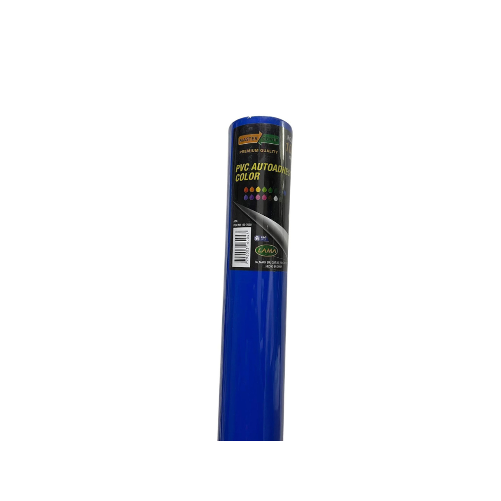 ROLLO PAPEL CONTACT ADHESIVO LISO 45CM X 10MTS AZUL