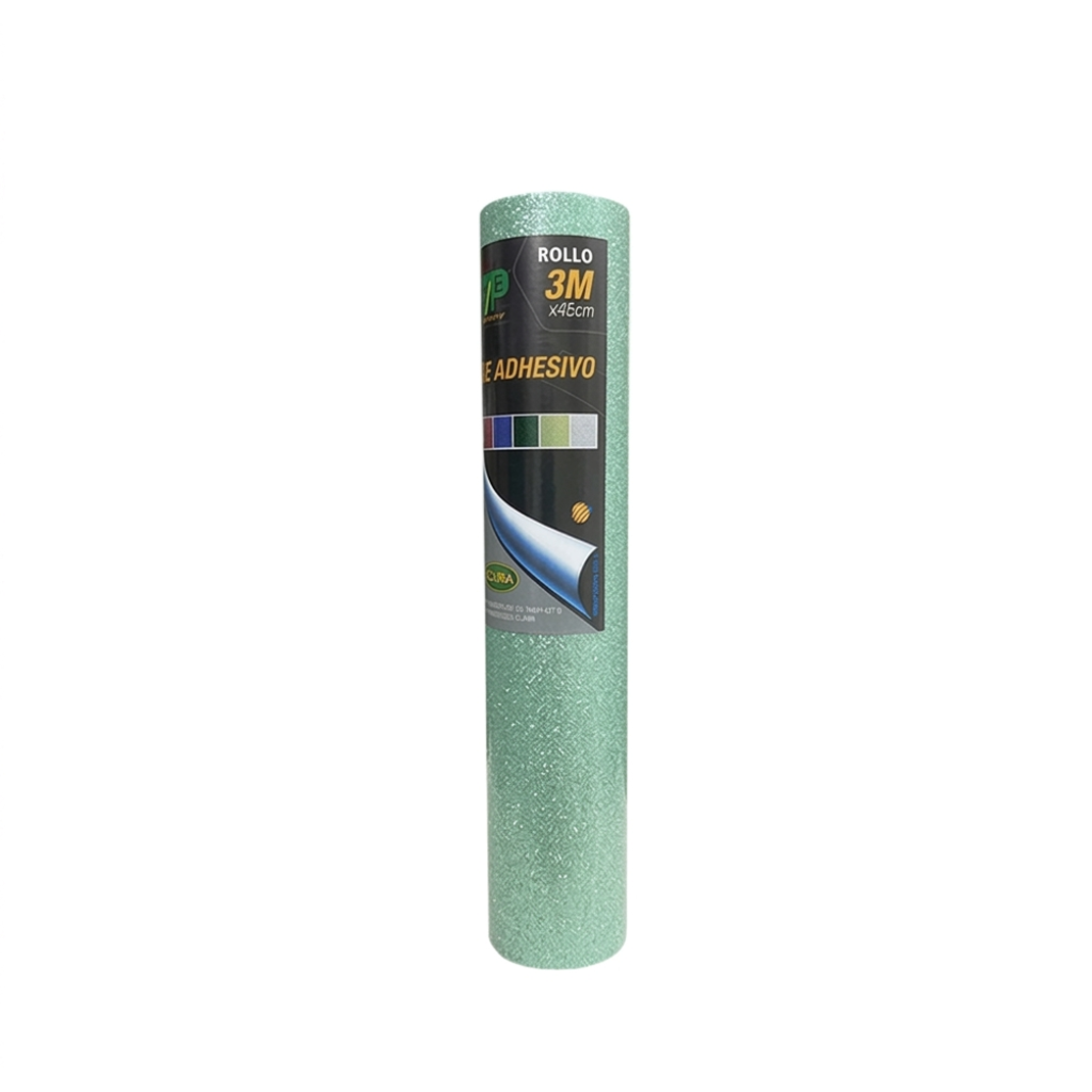 PAPEL T/ CONTACT ADHESIVO GLITTER LAMA (ROLLO 45CM X 3MTS ) VERDE