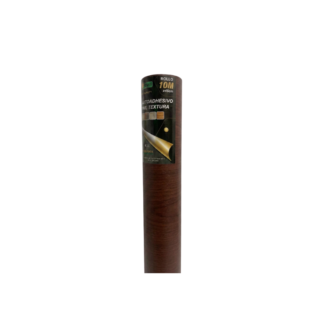 ROLLO PAPEL CONTACT ADHESIVO MADERA MARRON OSCURO 45CM X 10MTS 62-3054