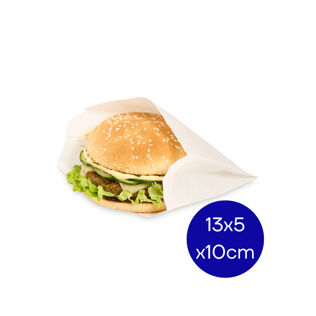 BOLSA HAMBURGUESA BIOXIDO (13 X5 X 10CM) X100