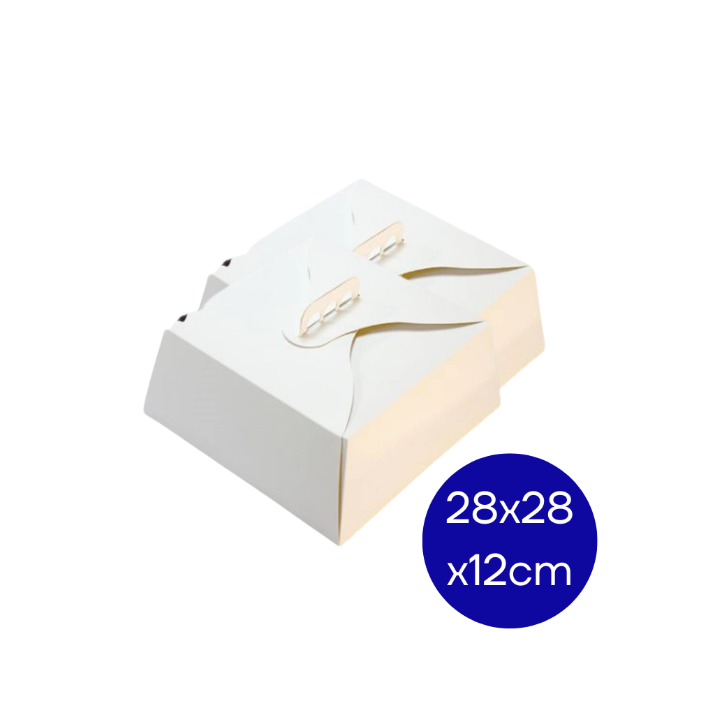 CAJA MULTIUSO GRANDE C/ ASA MANIJA 28X28X12 CM PAQ X 25 UNI CTGM001