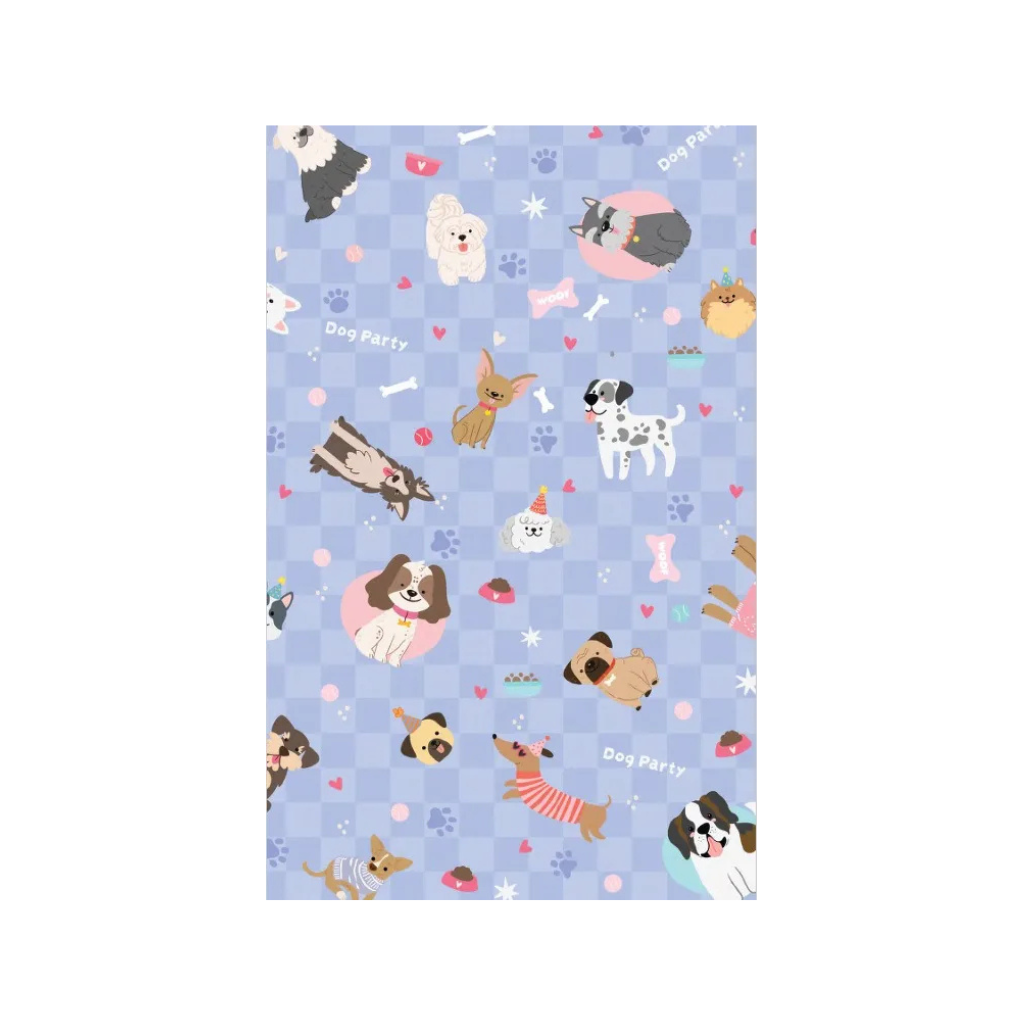 PAPEL AFICHE FANTASIA PERRITOS COD:4009 80GRS 70X100CM PAQ X 20 UNID.