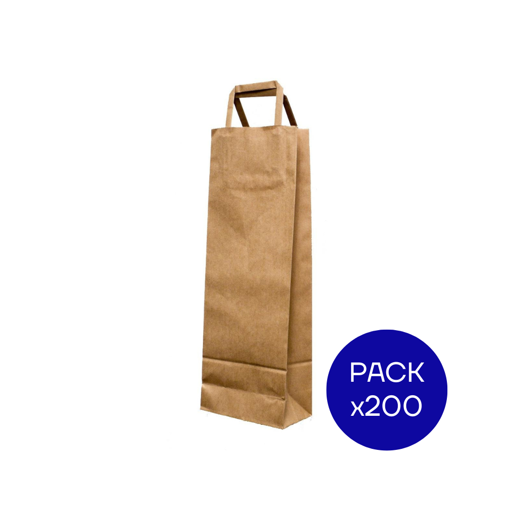 BOLSA KP BOTELLA KRAFT BULTO X200