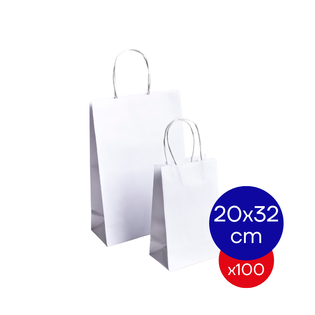 BOLSA KP3 BLANCO 20X32 CM BULTO X100