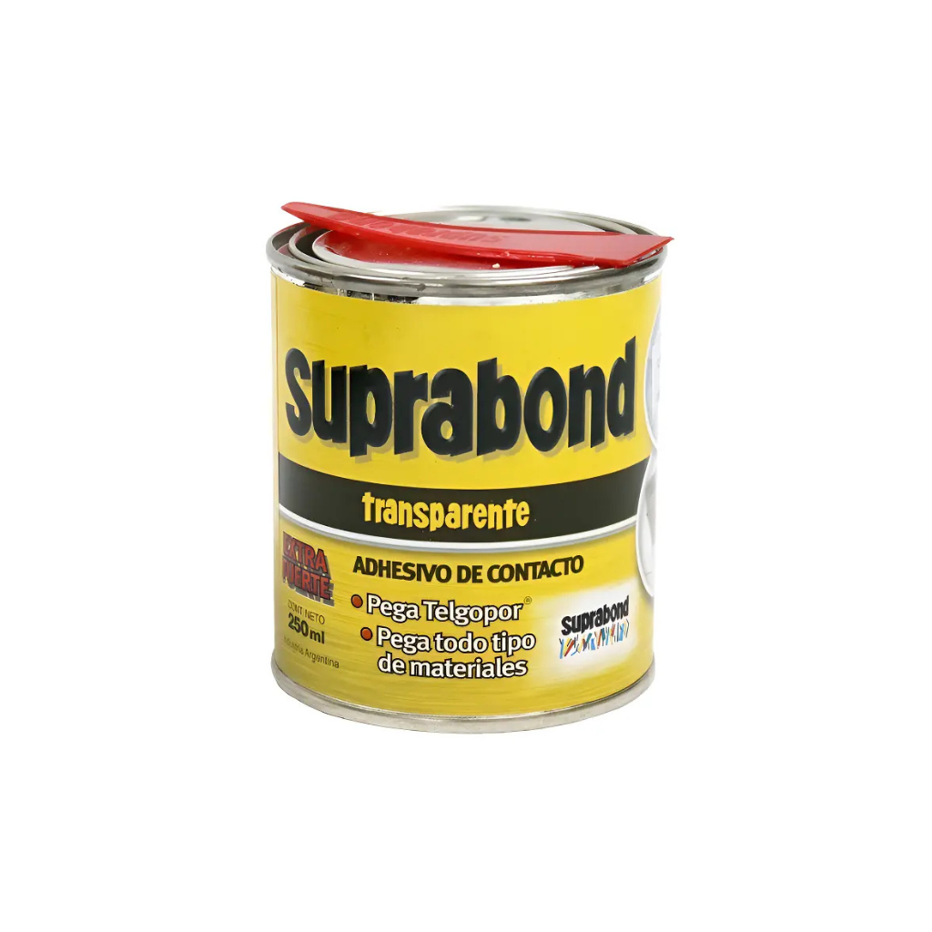 ADHESIVO CONTACTO SUPRABOND LATA 1/4 LT TRANSP (SBD TR 1/4)