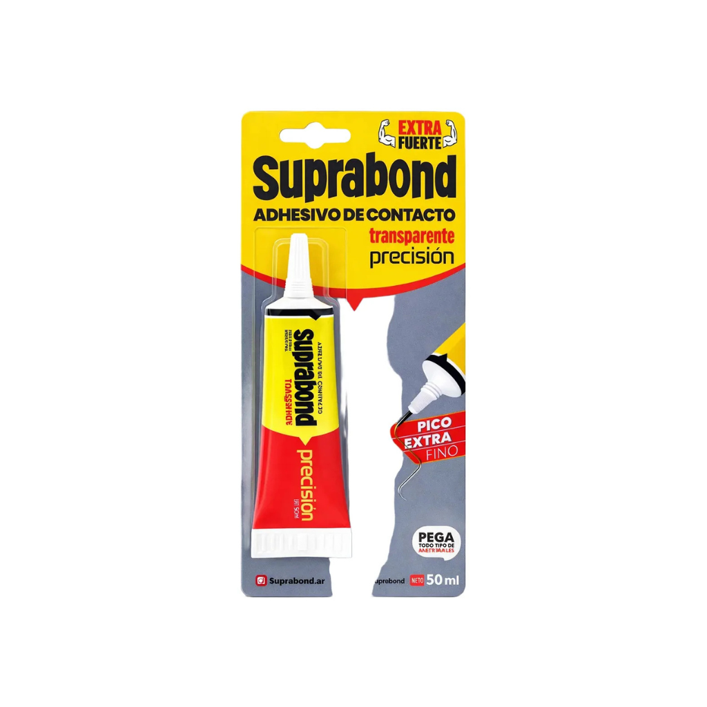 ADHESIVO CONTACTO SUPRABOND TRANSPARENTE PRECISION 50ML BLISTER