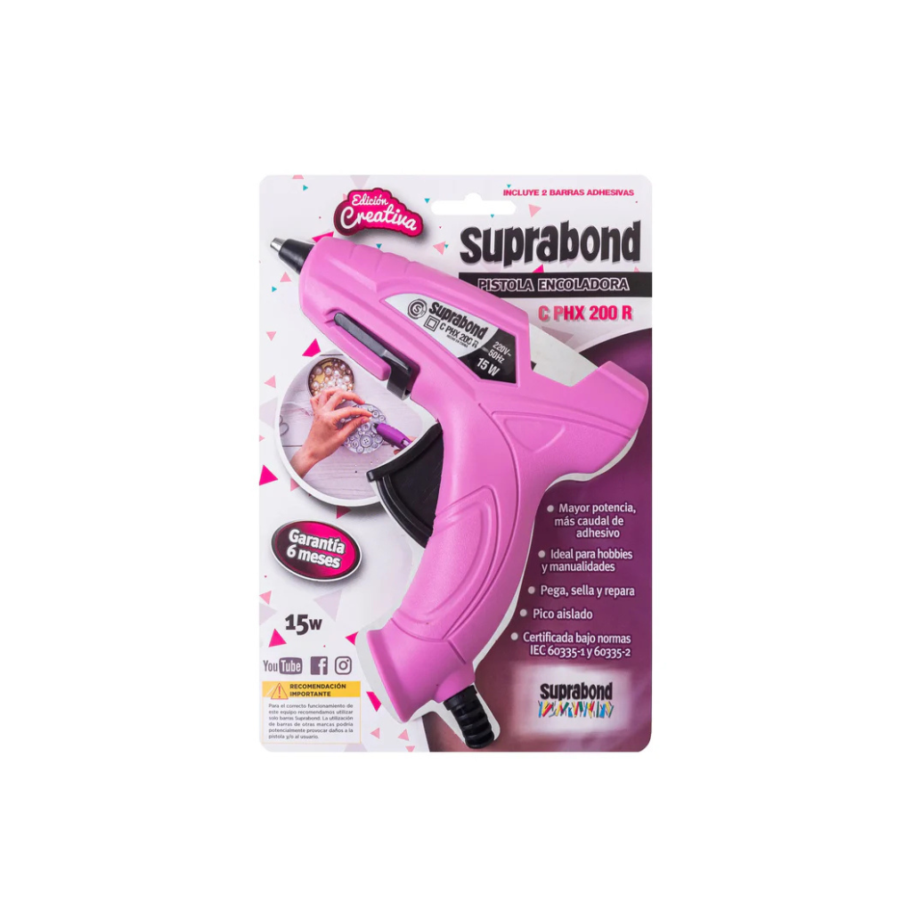 PISTOLA ROSA SUPRABOND HX 200 (15WATTS)