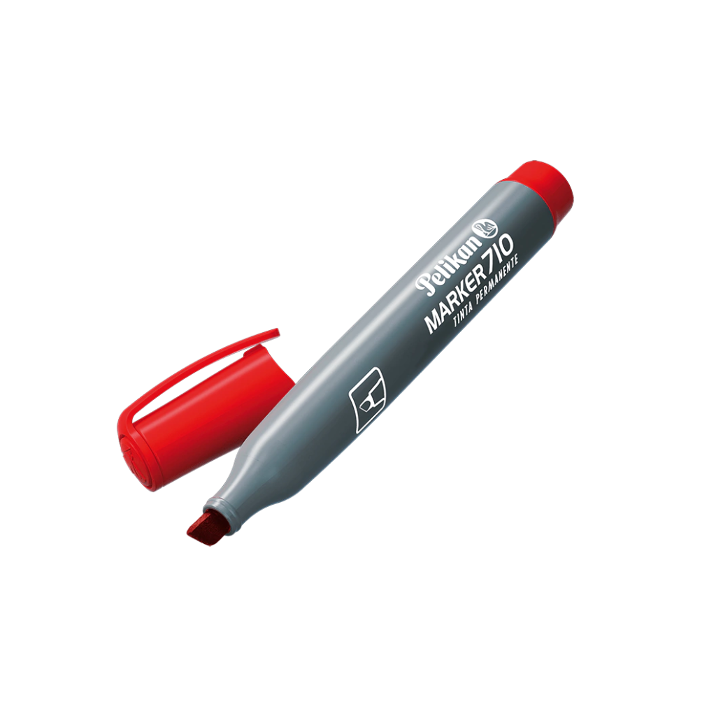 MARCADOR PELIKAN 710 PERMANENTE ROJO PTA CHANF