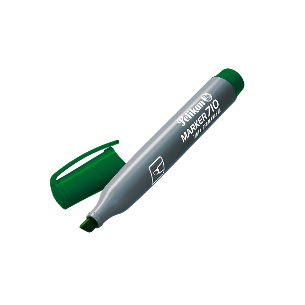 MARCADOR PELIKAN 710 PERMANENTE VERDE PTA CHANF