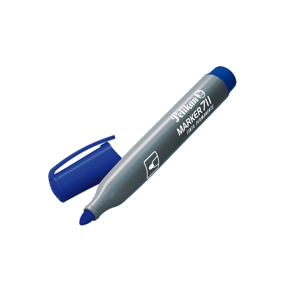 MARCADOR PELIKAN 711 PERMANENTE AZUL PTA RED
