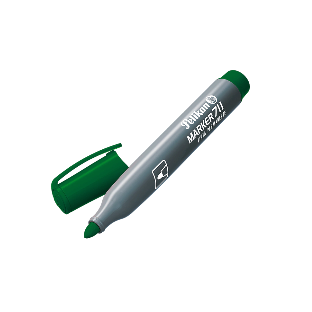 MARCADOR PELIKAN 711 PERMANENTE VERDE PTA REDONDA