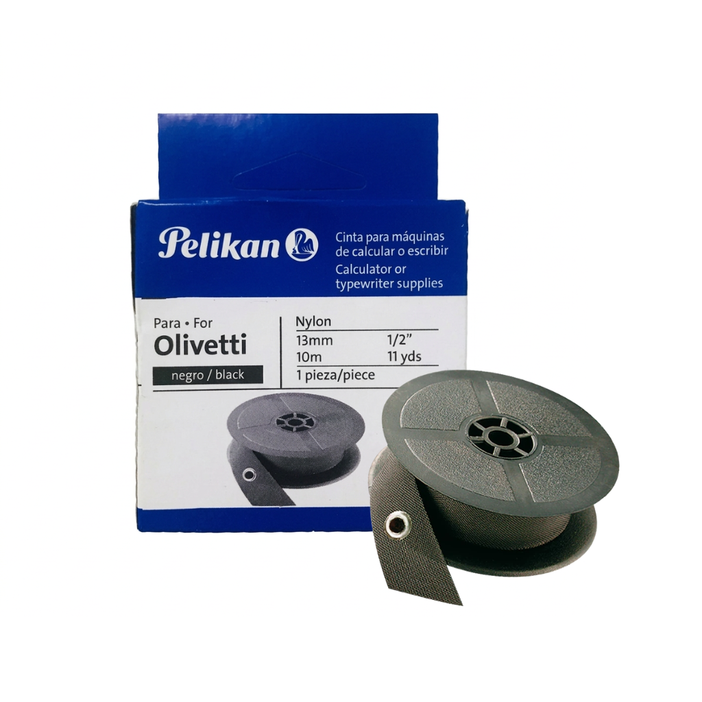 CINTA P/ MAQUINA ESCRIBIR NYLON OLIVETTI NEGRO PELIKAN