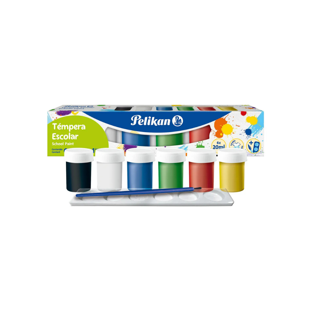 TEMPERA SURTIDA PELIKAN CAJA X6 20ML L53101650