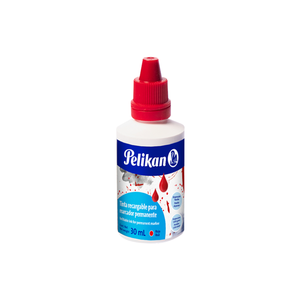 TINTA PELIKAN P/MARCADOR AL SOLVENTE 25/30 CC ROJO