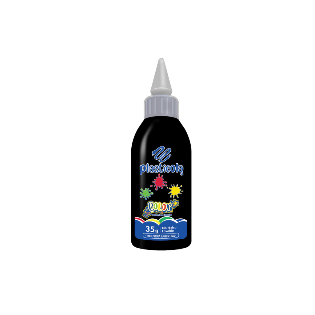 COLA VINILICAS PLASTICOLA X40G COLOR NEGRO