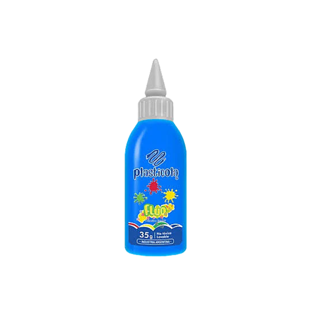 COLA VINILICAS PLASTICOLA X40G FLUO AZUL
