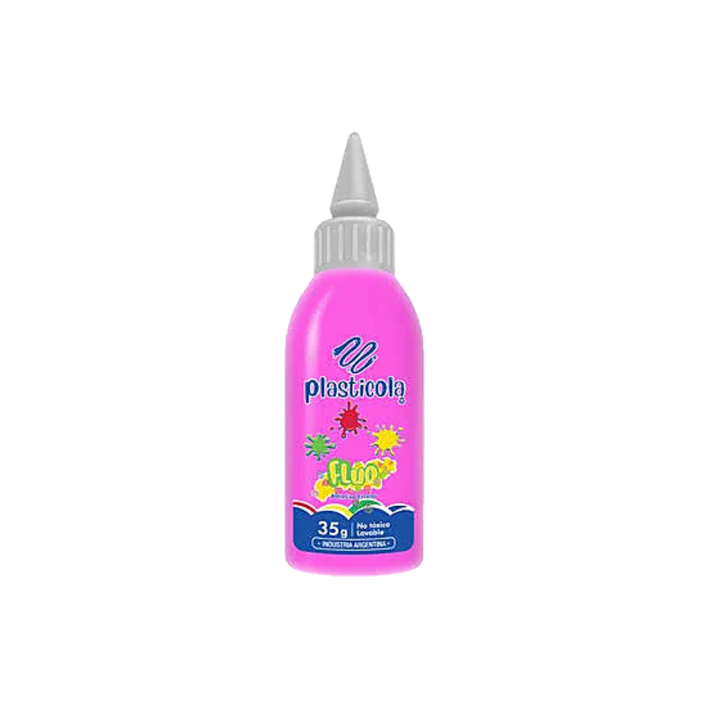COLA VINILICAS PLASTICOLA X40G FLUO MAGENTA
