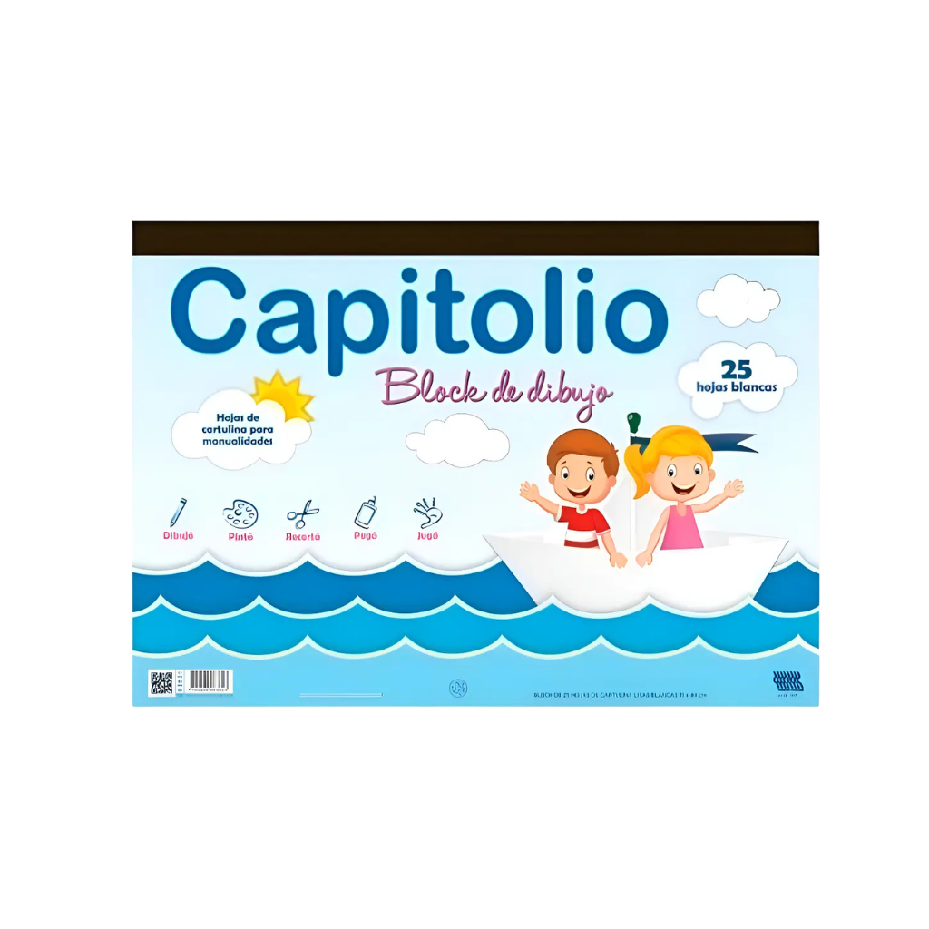 BLOCK CAPITOLIO DIBUJO BLANCO 6330 NRO 5 X 20 H.