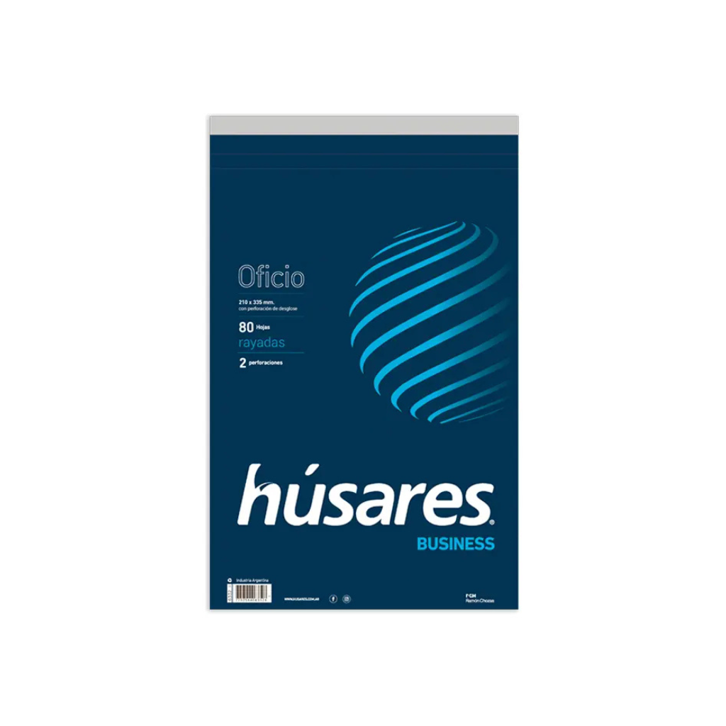 BLOCK HUSARES 6332 BUSINESS OFICIO X 80HJS RAYADO