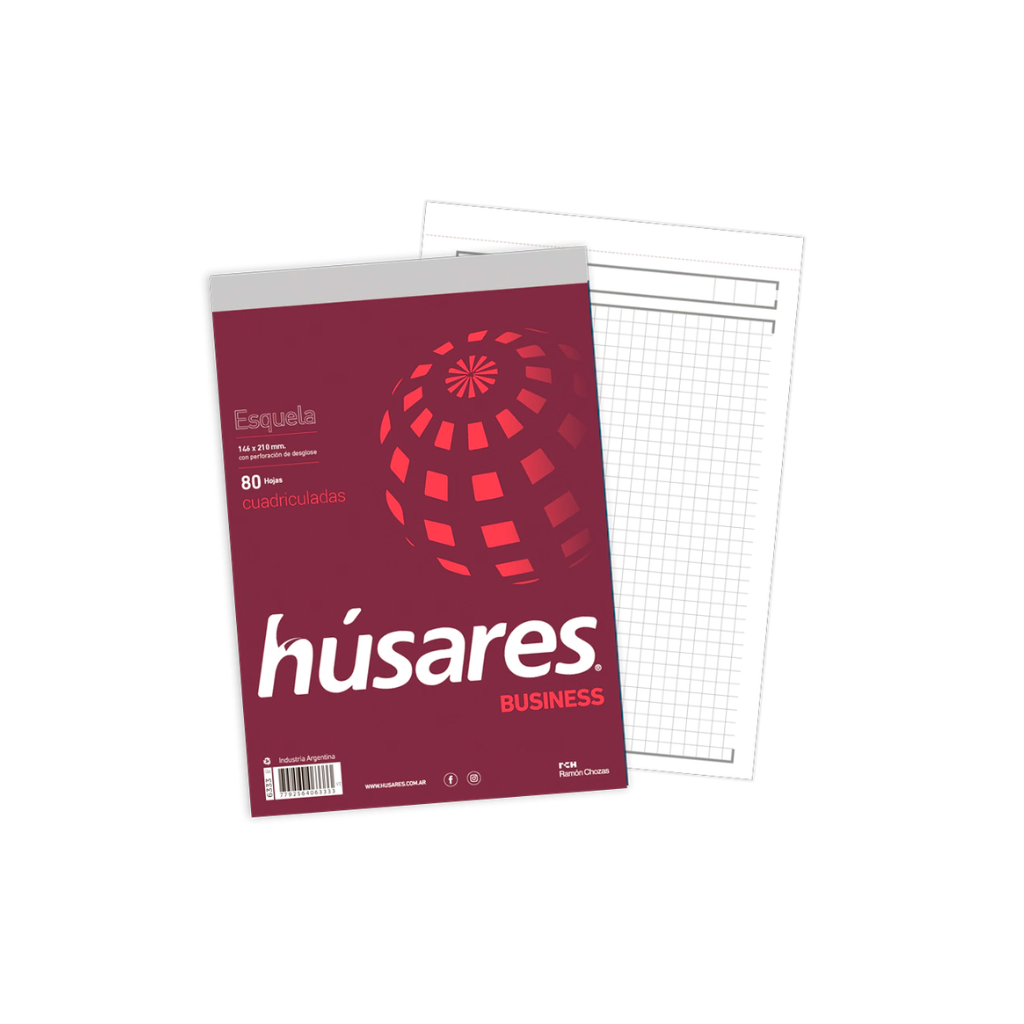 BLOCK HUSARES 6333 BUSINESS ESQUELA A5 80 H CUADRICULADO