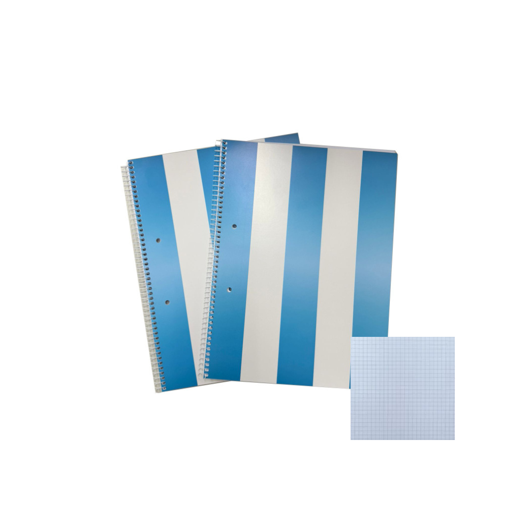 CUADERNO 22.3X29.7 C/ESPIRAL HUSARES X 80HJS CUADRICULADO SPORT 6250