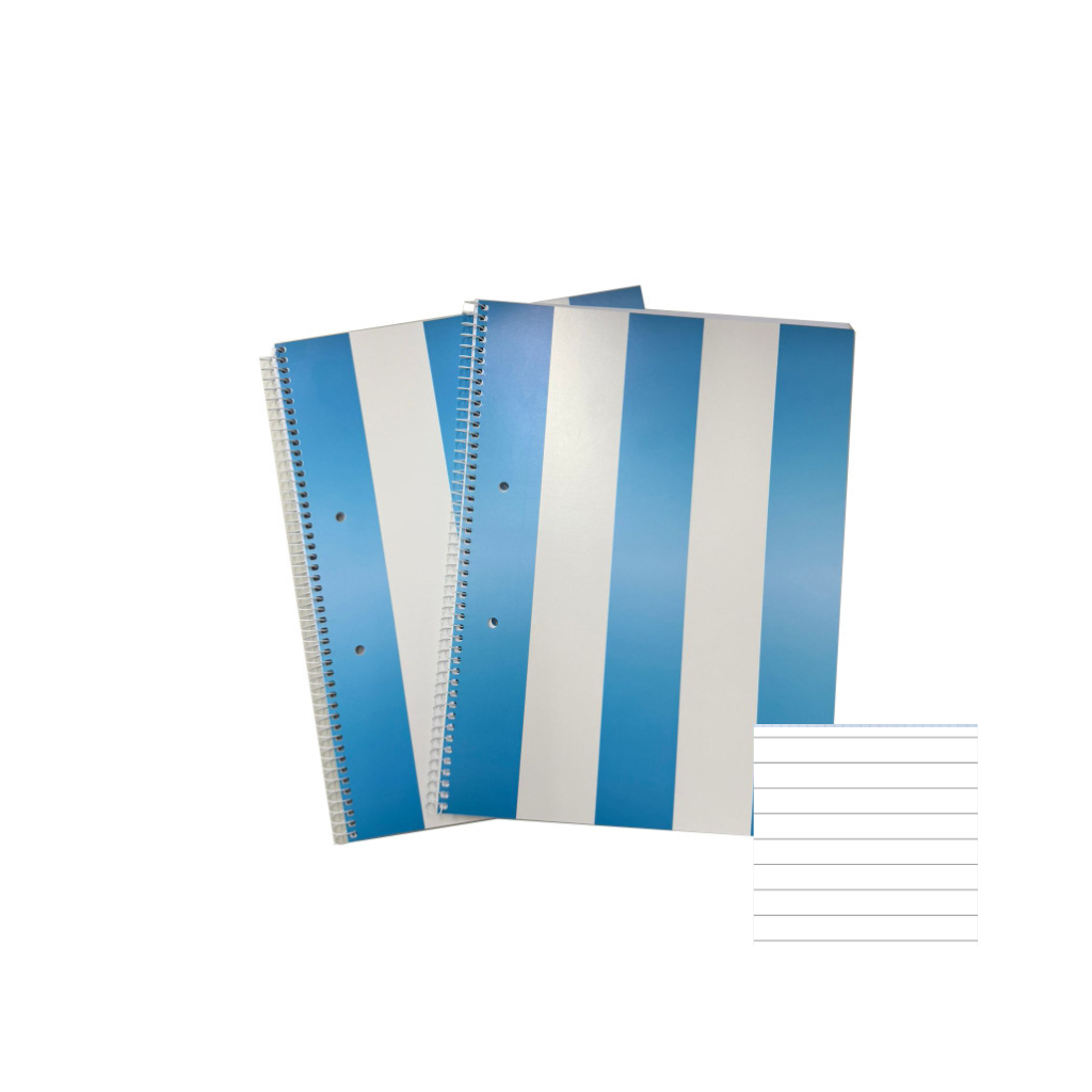 CUADERNO 22.3X29.7 C/ESPIRAL HUSARES X 80HJS RAYADO SPORT 6251