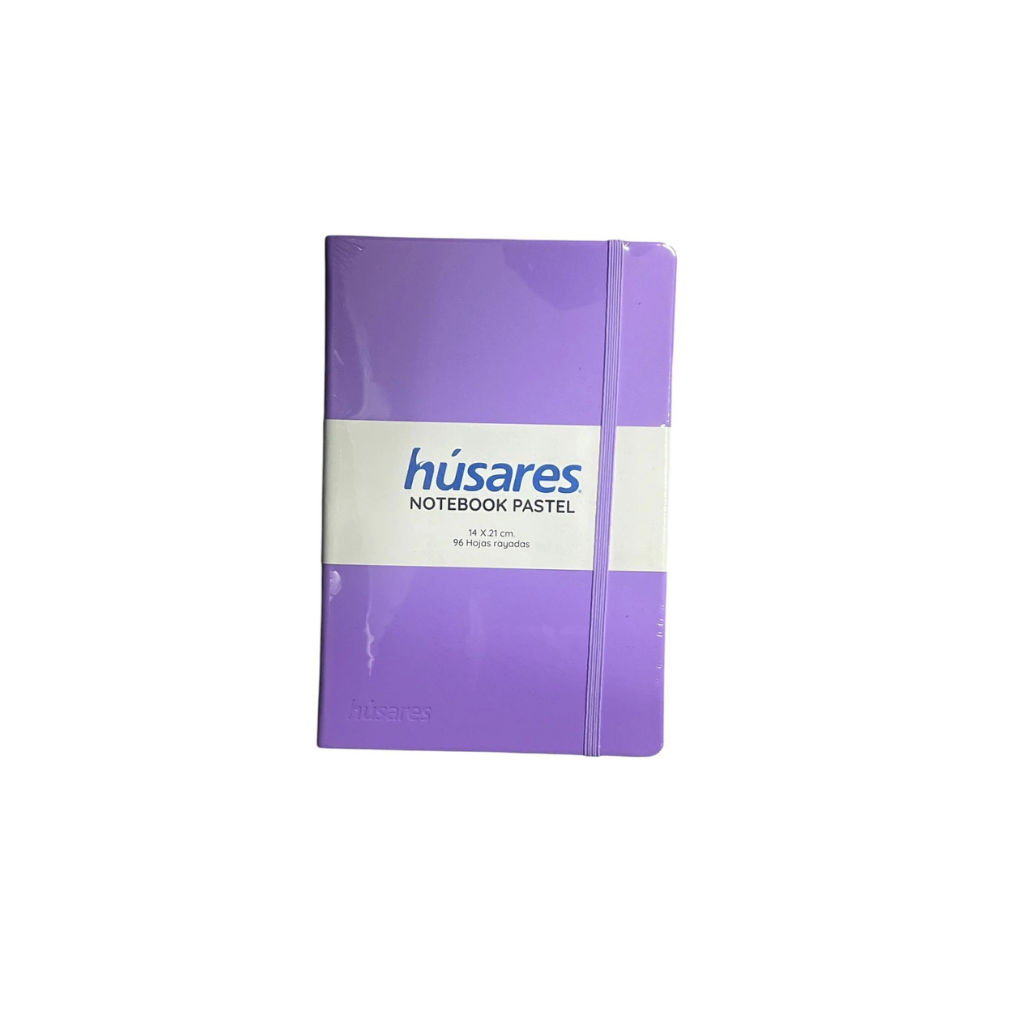 CUADERNO NOTEBOOKS PASTEL LILA RAYADO 14X21 96 HOJAS 6282