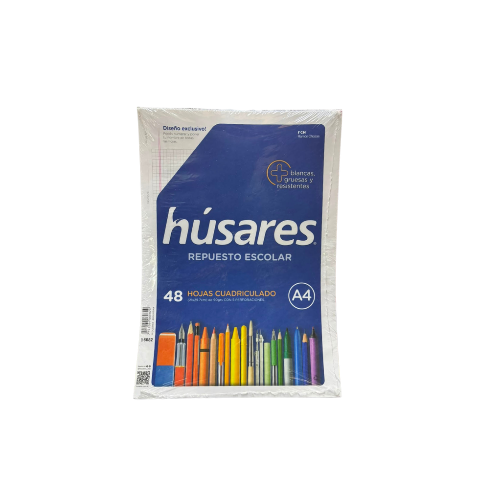 REPUESTO A4 HUSARES 48 HJS # 90GRS 5 PERF 6082