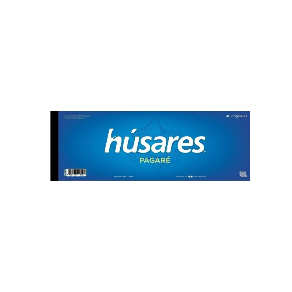 TALONARIO HUSARES 1900 PAGARE