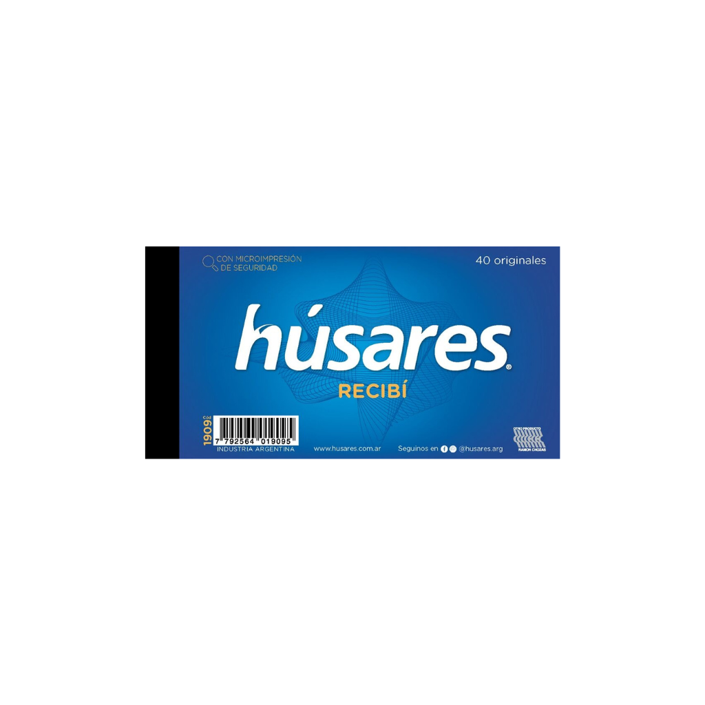 TALONARIO HUSARES 1909 RECIBI MIGNON