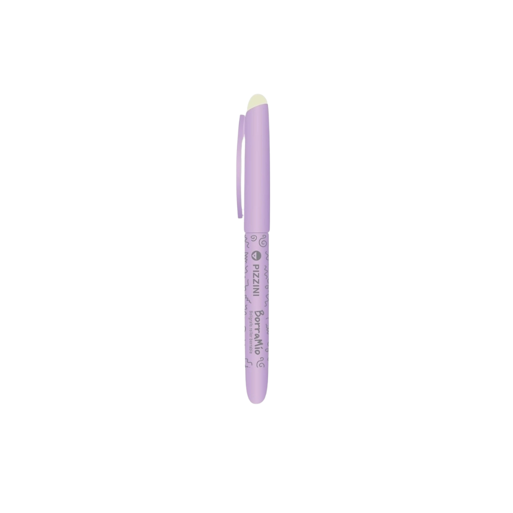 BOLIGRAFO BORRABLE PIZZINI BORRAMIO CUERPO VIOLETA PASTEL