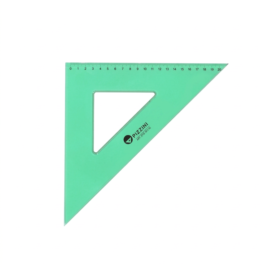 ESCUADRA TECNICA VERDE 20CM X45° 373220X45