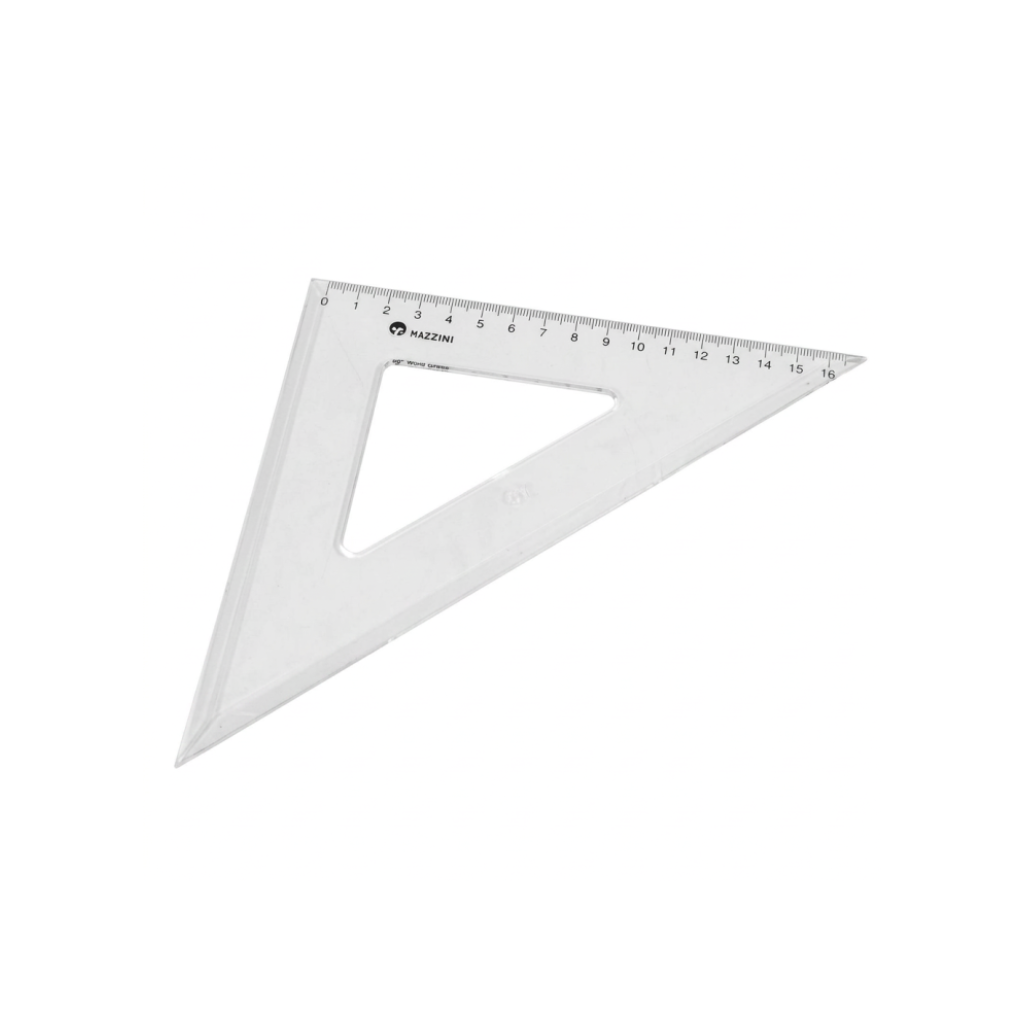 ESCUADRA ESCOLAR 20CM X45° 372220