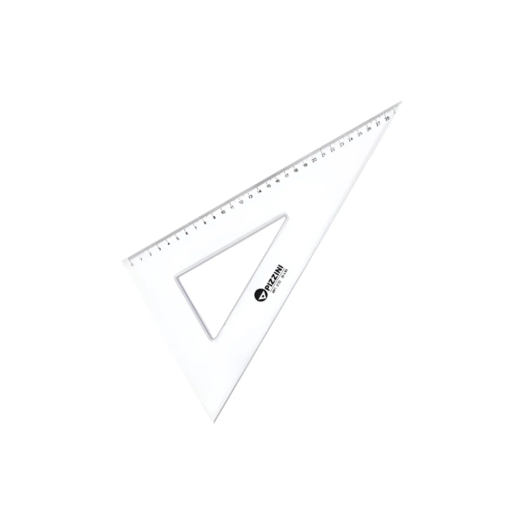 ESCUADRA ESCOLAR CRISTAL 30CM X 60° 372230X60X10