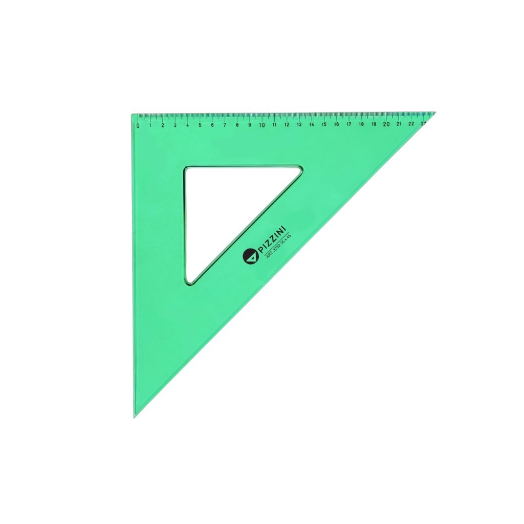 ESCUADRA TECNICA VERDE 25CM X45° 373225X45