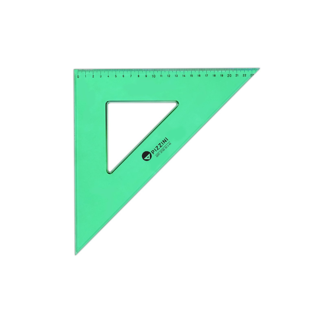 ESCUADRA TECNICA VERDE 30CM X45° 373230X45S