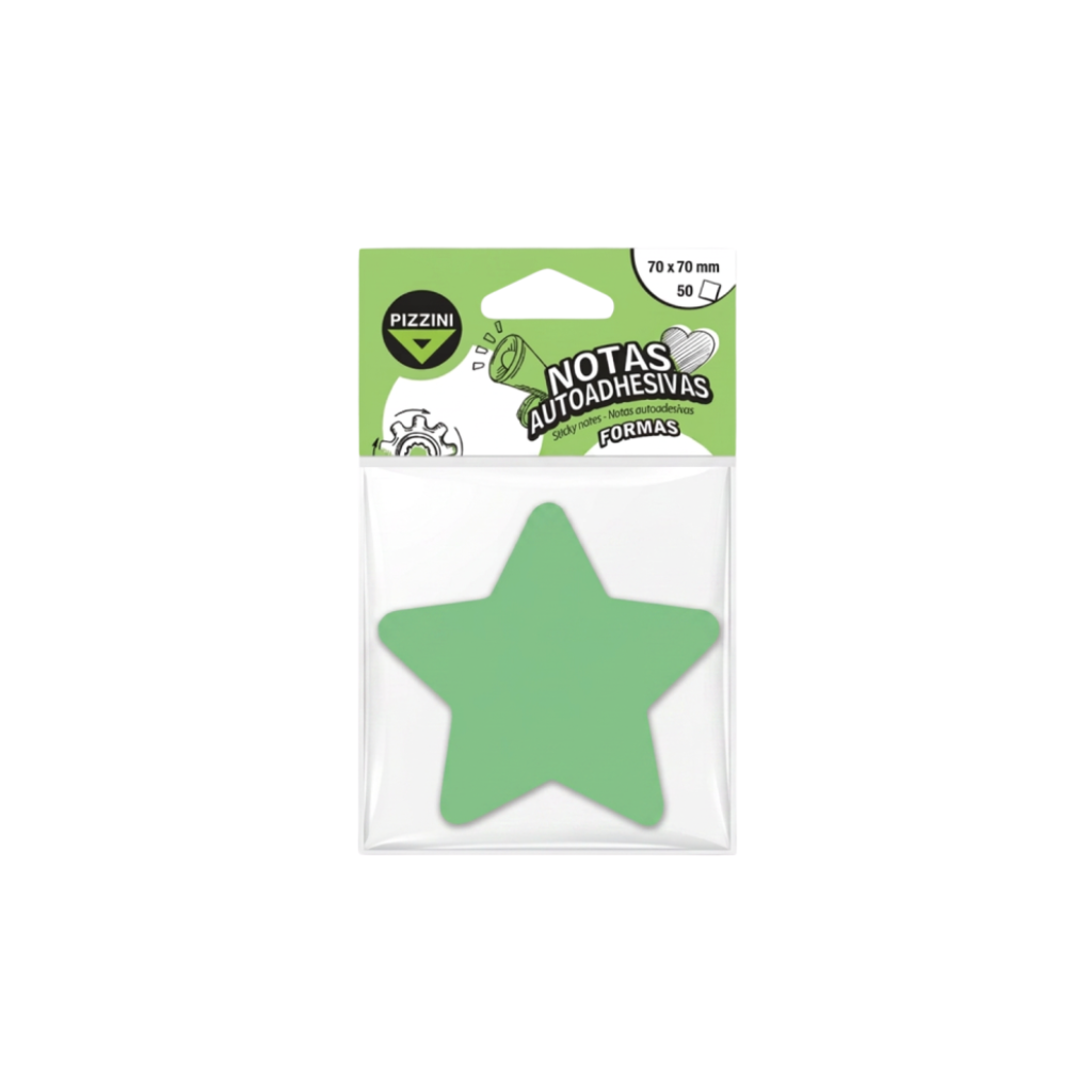 NOTAS ESTRELLA VERDE PASTEL NAESTREX1PVE