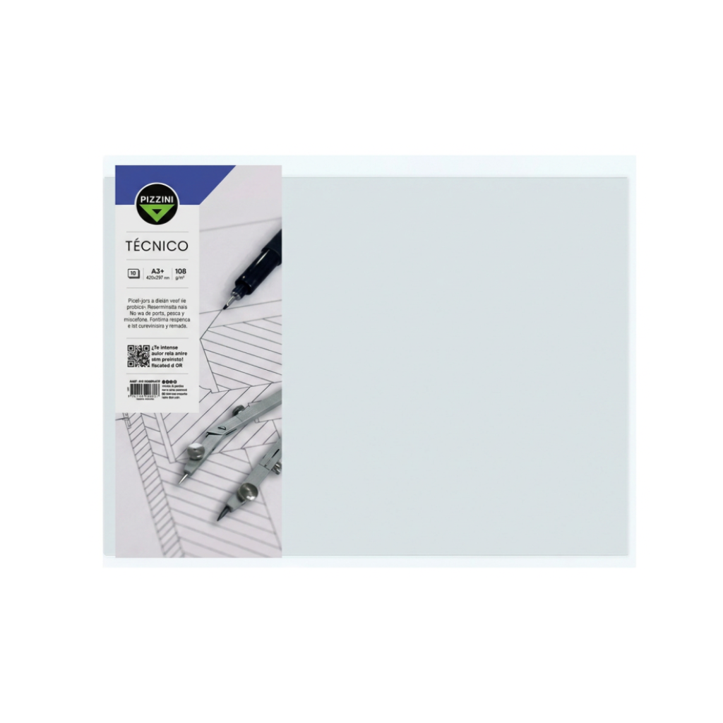 PAPEL DIBUJO PIZZINI A3 29,7X42 106/A3 ( PA106BX10 ) X 10 HOJAS