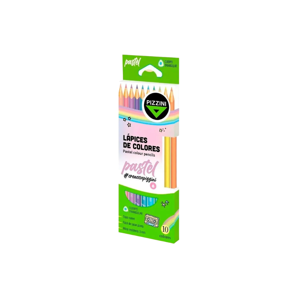PINTURITAS PIZZINI PASTEL X10 LML1710P
