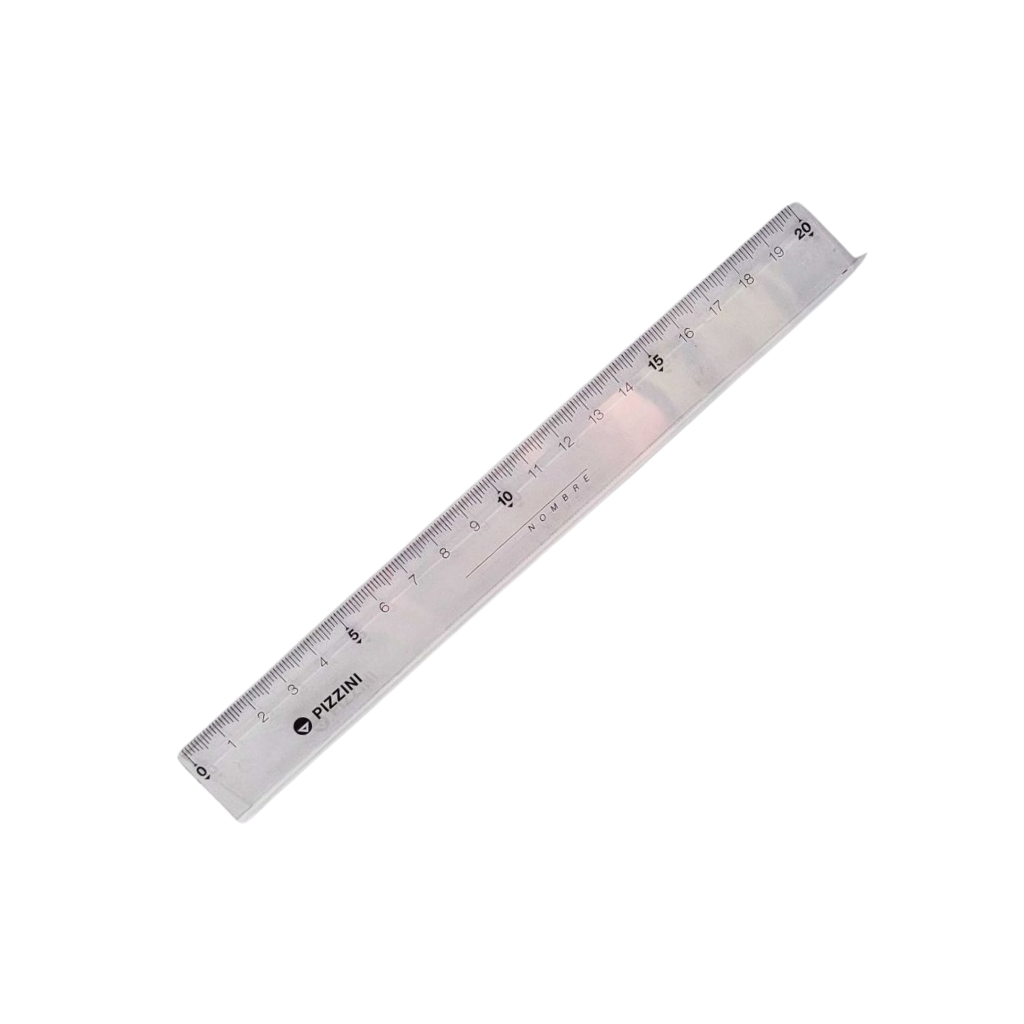 REGLA ESCOLAR 20CM CRISTAL PIZZINI 171220