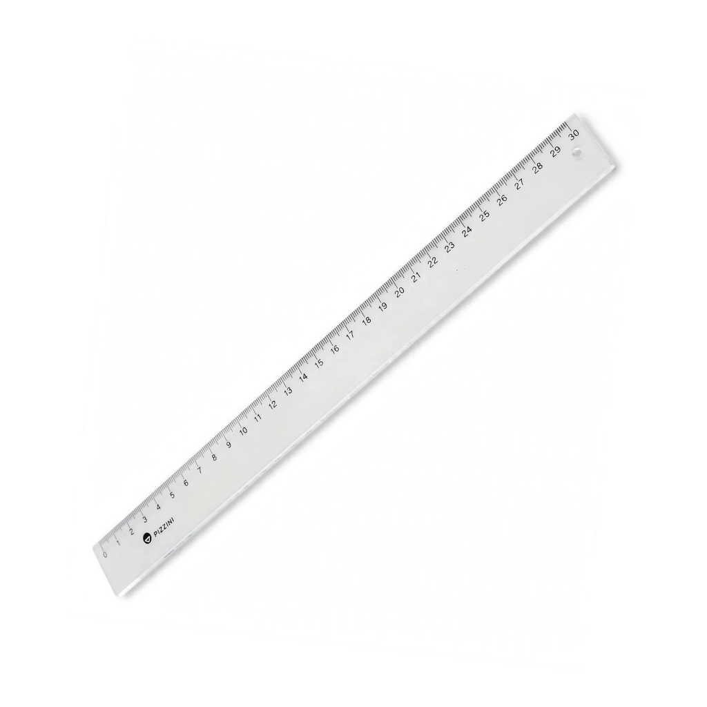 REGLA ESCOLAR 30 CM CRISTAL PIZZINI 171230