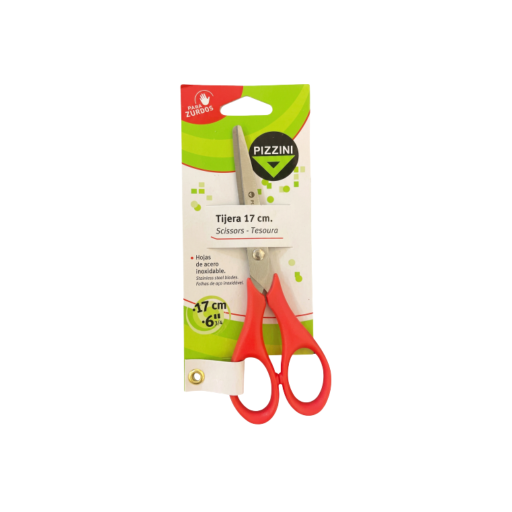 TIJERA PIZZINI 17CM ACERO P/ ZURDOS PS69CZ