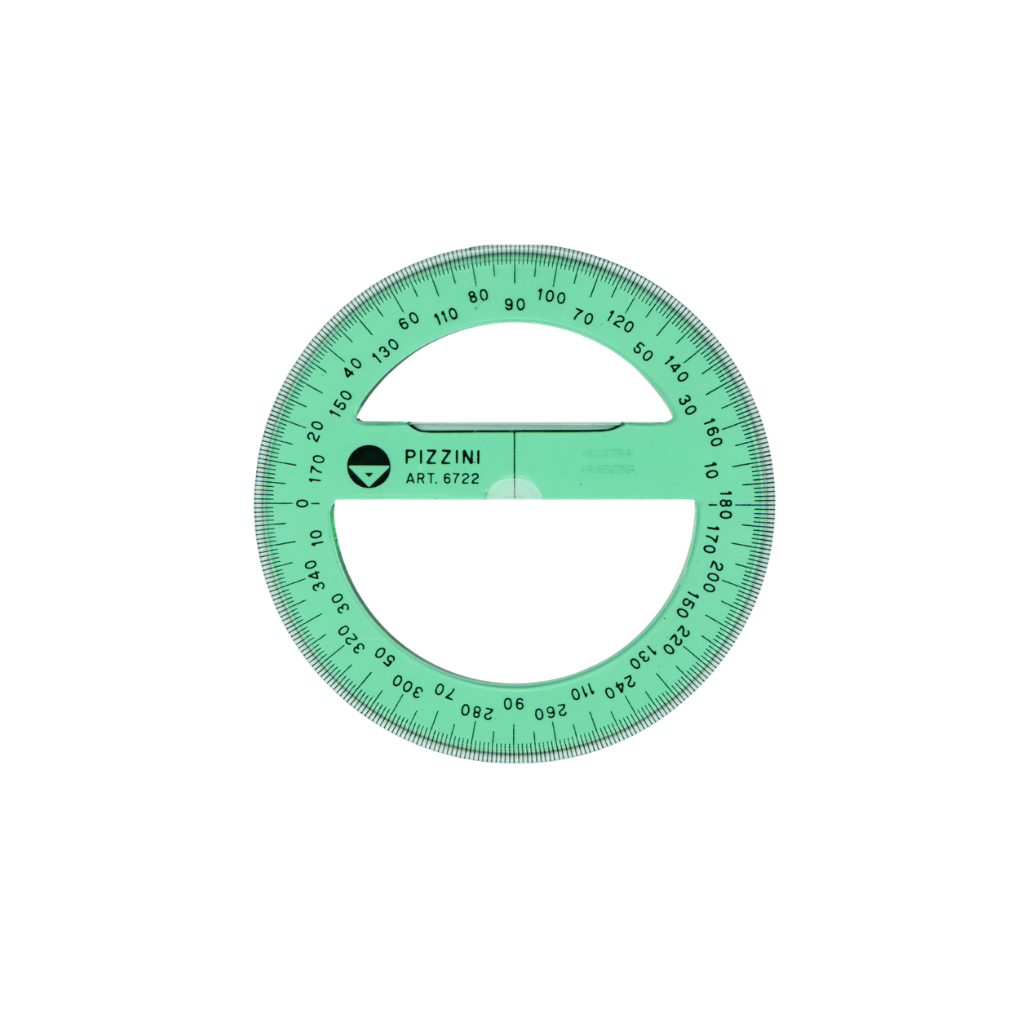 TRANSPORTADOR ESTUDIO VERDE PIZZINI 360° X 10CM 672210