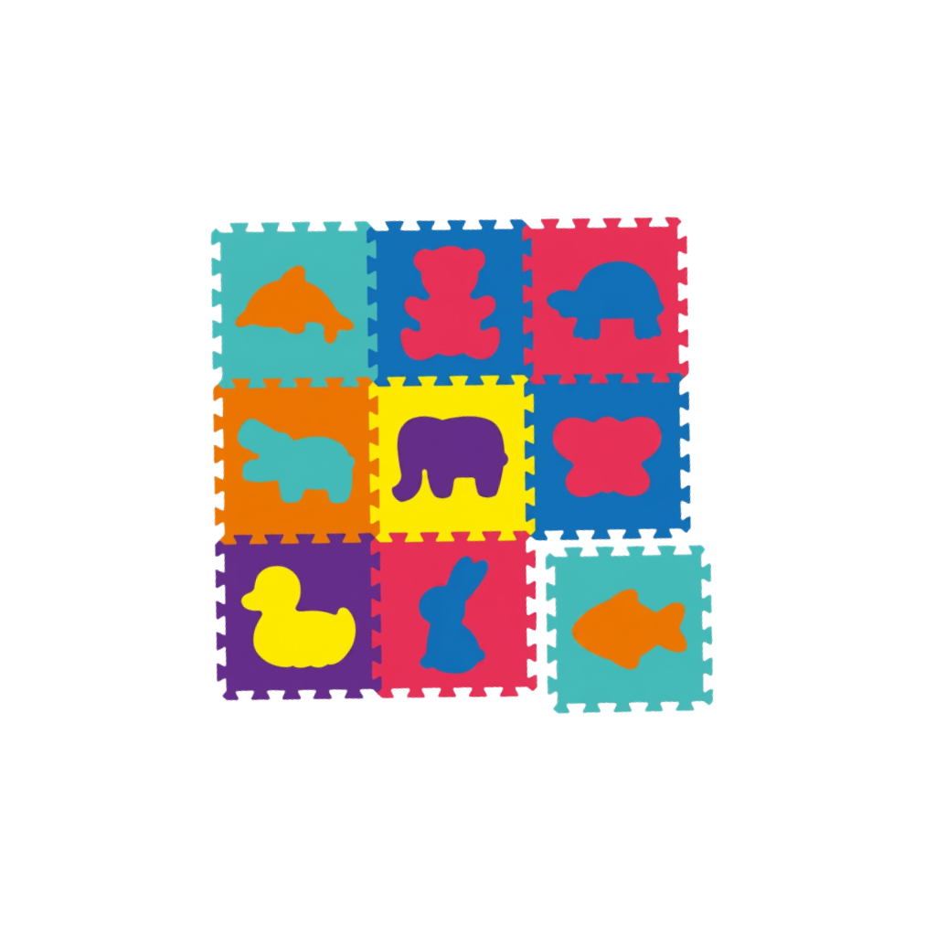 PISOS GOMA EVA TALBOT ANIMALES Y NUMEROS X 9U 30.5X30.5X1CM 5140